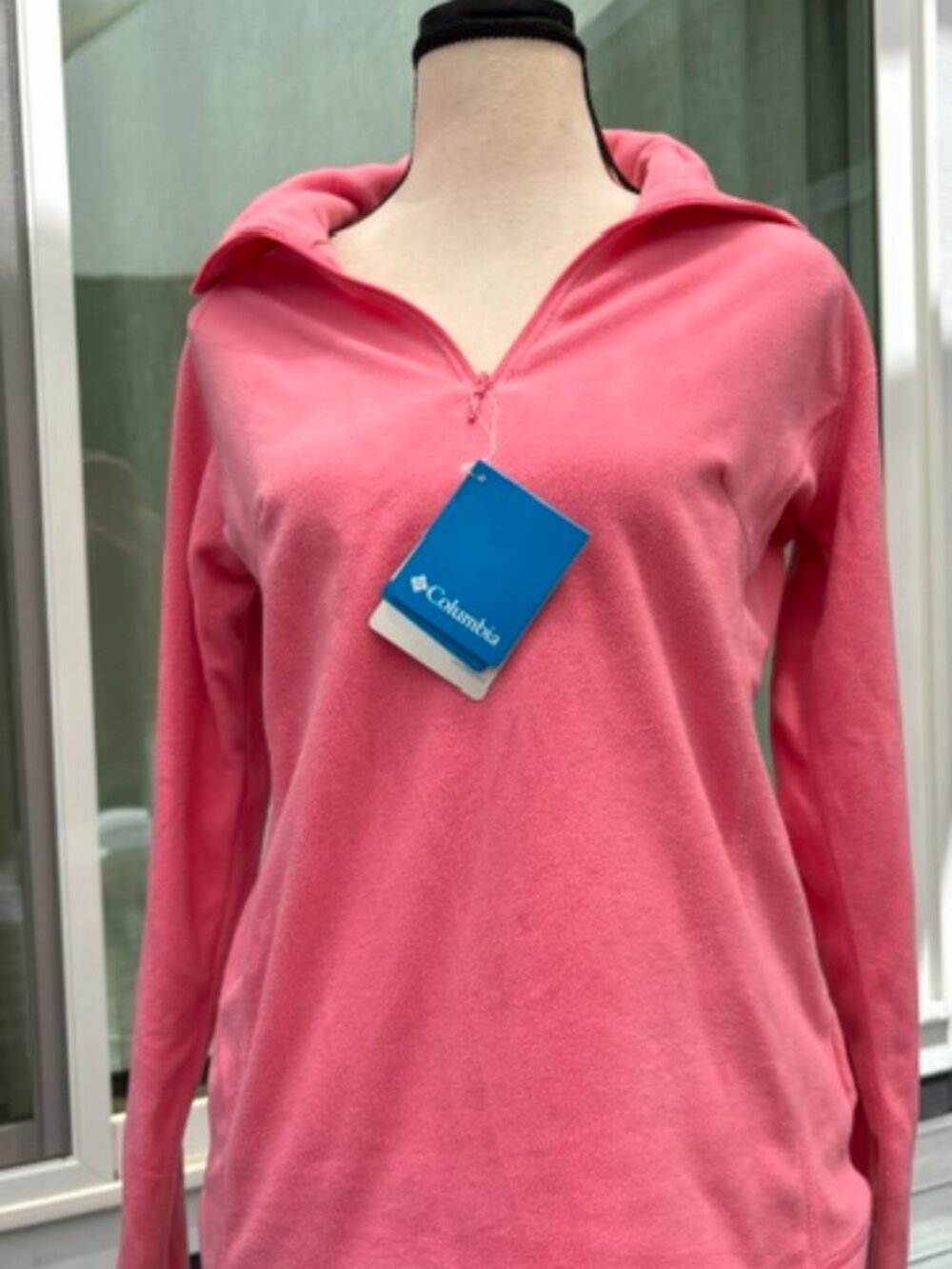 Columbia Pink Half-Zip Fleece Jacket